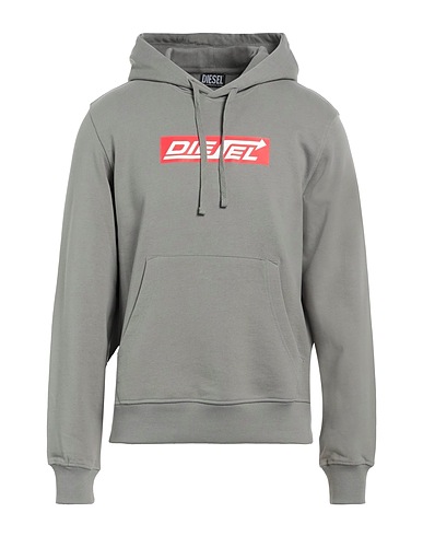 DIESEL Felpa Grigio 100% Cotone, Elastan