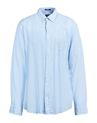 GANT Solid colour shirt CELESTE 100% Linen
