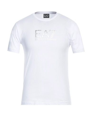 EA7 T-shirt White 100% Cotton