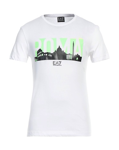 EA7 T-shirt White 100% Cotton