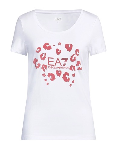 EA7 T-shirt White 48% Cotton, 48% Modal, 4% Elastane