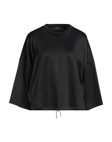 FABIANA FILIPPI Sweatshirt Black 58% Polyamide, 38% Cotton, 4% Elastane