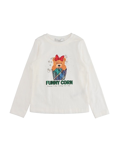 Y-CLÙ T-shirt Ivory 94% Cotton, 6% Elastane