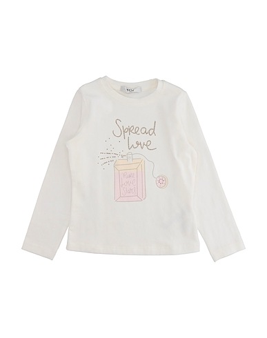 Y-CLÙ T-shirt Ivory 94% Cotton, 6% Elastane