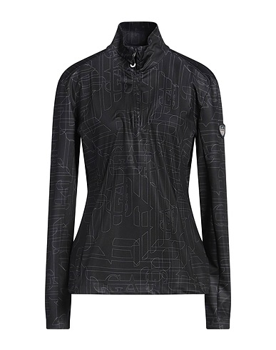 EA7 T-shirt Black 92% Polyester, 8% Elastane