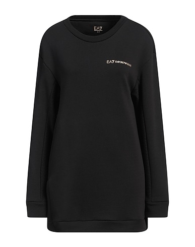 EA7 Sweatshirt Black 100% Cotton