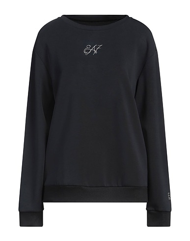 EA7 Sweatshirt Black 51% Modal, 41% Polyester, 8% Elastane, Viscose