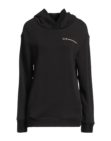 EA7 Hooded track jacket  Black 100% Cotton