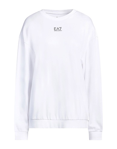 EA7 Sweatshirt White 68% Viscose, 27% Polyamide, 5% Elastane, Polyester