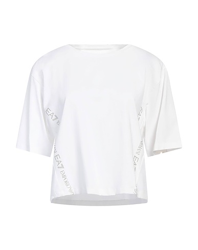 EA7 T-Shirt BIANCO 95% Baumwolle, 5% Elastan