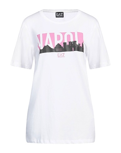 EA7 T-shirt White 100% Cotton
