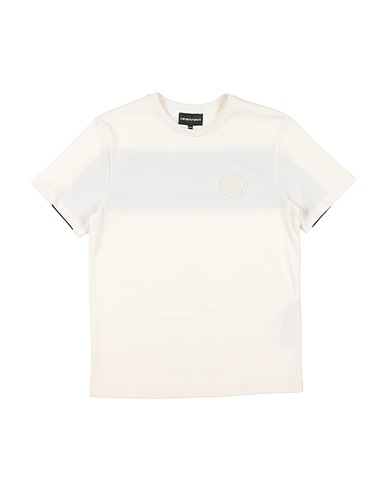 EMPORIO ARMANI T-shirt Avorio 100% Cotone
