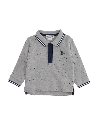 U.S.POLO ASSN. Polo shirt Grey 90% Cotton, 10% Viscose