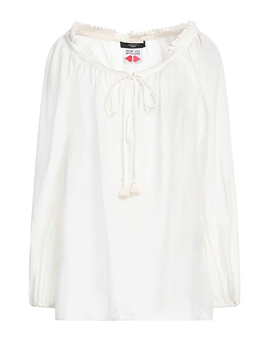 WEEKEND MAX MARA トップス アイボリー レーヨン 58% / リネン 42%
