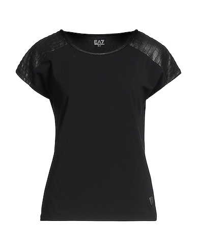 EA7 T-shirt NERO 95% Cotton, 5% Elastane, Polyester