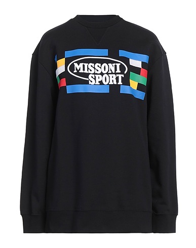 MISSONI Sweatshirt SPORT Schwarz 100% Baumwolle