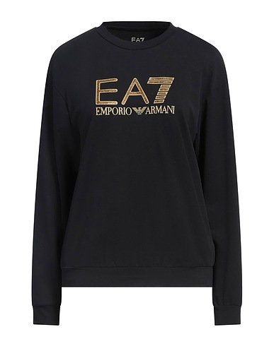 EA7 Sweatshirt Black 95% Cotton, 5% Elastane