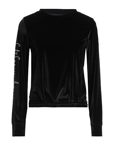 EA7 Sweatshirt Black 93% Polyester, 7% Elastane