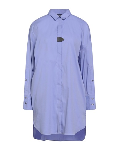 FABIANA FILIPPI Shirts Lilac 78% Cotton, 18% Polyamide, 4% Elastane, Ecobrass