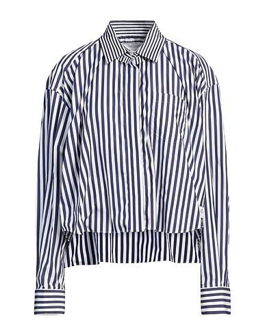 SACAI Striped shirt Navy blue 100% Cotton