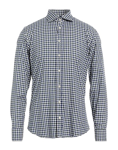 KEVIN BLAKE Camicia a quadri Verde scuro 100% Cotone