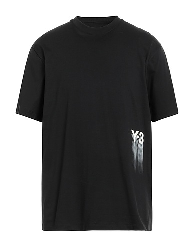 Y-3 T-shirt Black 100% Cotton, Elastane