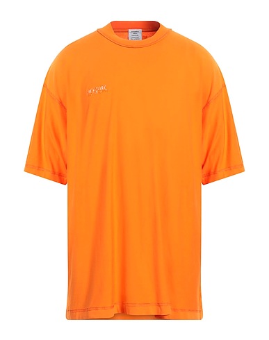VETEMENTS Basic T-Shirt Orange 100% Cotton