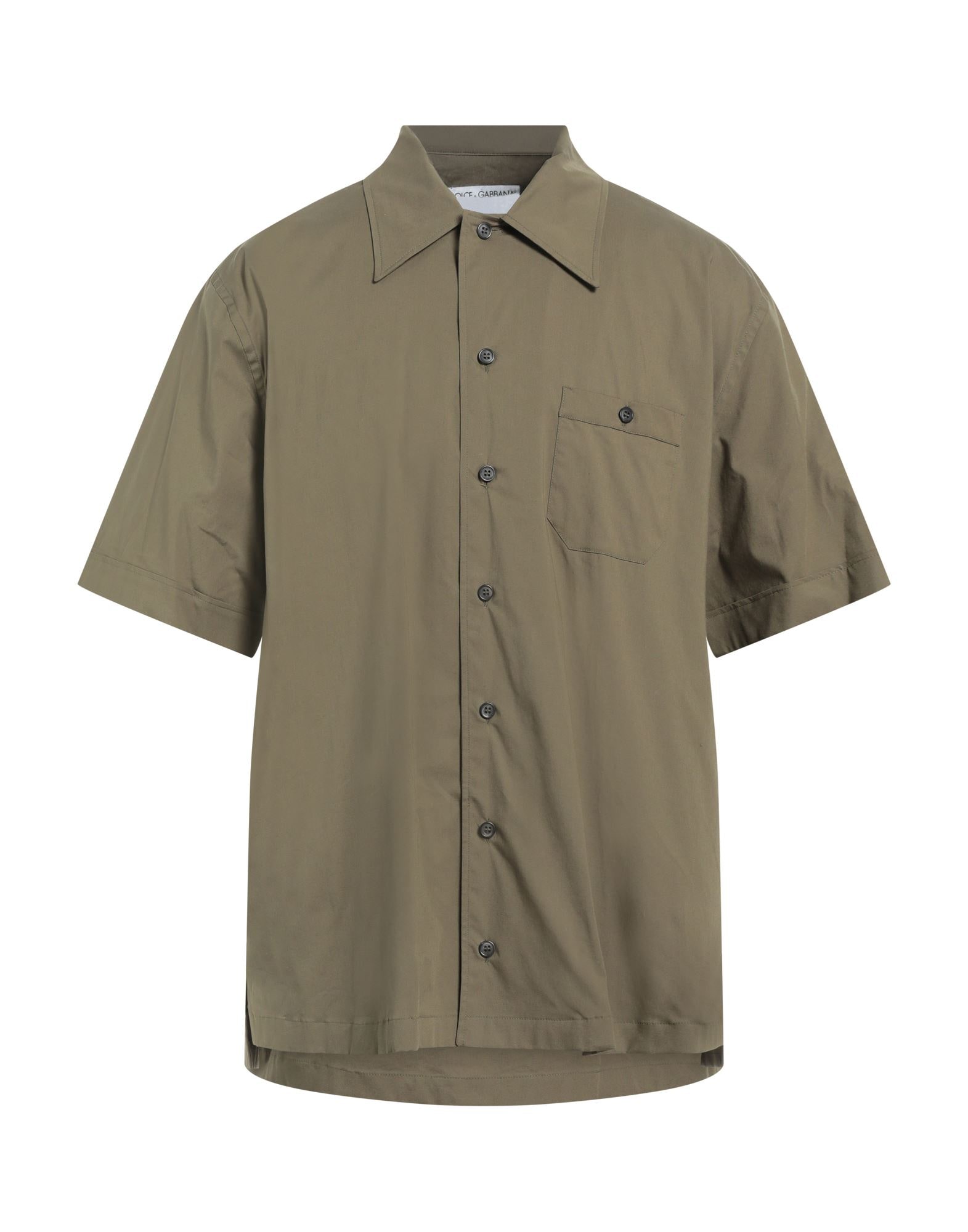 Dolce & Gabbana ブラックリネンシャツ　イタリア製　Italy DOLCE & GABBANA Shirt Black Floral Cotton Collared Long