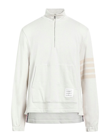 THOM BROWNE Sweatshirt Light grey 100% Cotton