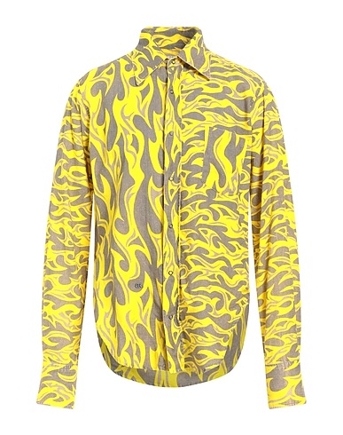 ERL Patterned shirt Yellow 50% Cotton, 50% Linen
