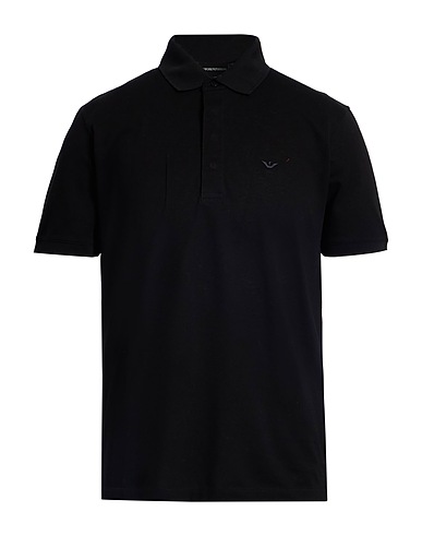 EMPORIO ARMANI Polo shirt Black 100% Cotton