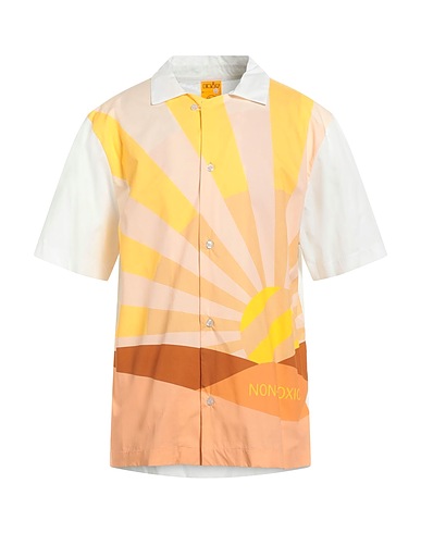 EBIT Patterned shirt Yellow 100% Cotton