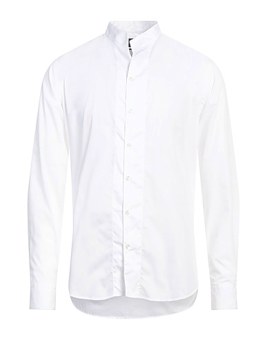 EMPORIO ARMANI Linen shirt White 55% Linen, 45% Cotton