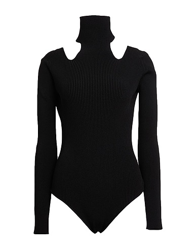 ALAÏA トップス ブラック レーヨン 83% / ナイロン 17%