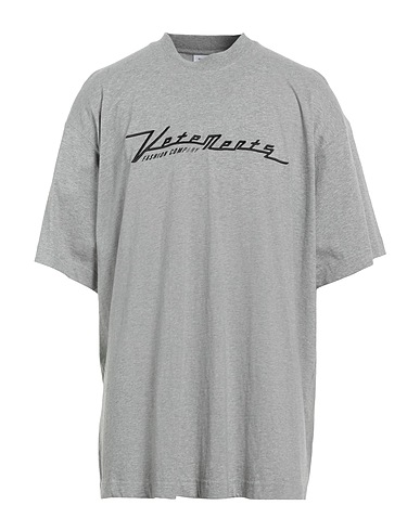 VETEMENTS Oversize-T-Shirt Grey 100% Cotton, Elastane