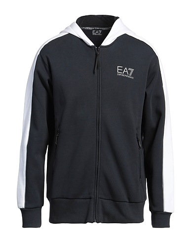 EA7 Hooded track jacket  Midnight blue 84% Cotton, 16% Polyester