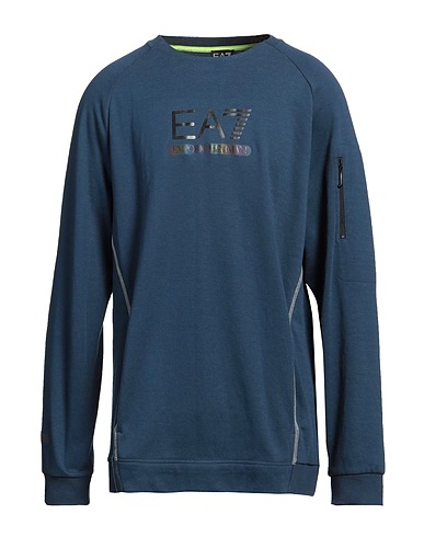 EA7 T-shirt Blu navy 52% Cotone, 48% Poliestere