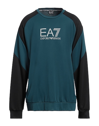 EA7 Felpa Verde petrolio 100% Poliestere, Elastan