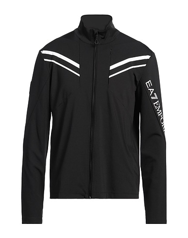 EA7 Sweatshirt Black 92% Polyester, 8% Elastane