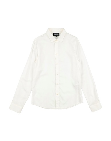 EMPORIO ARMANI 柄入りシャツ ホワイト コットン 100%