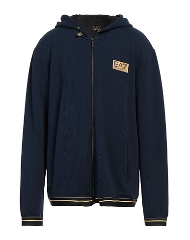 EA7 Felpa Blu notte 94% Poliestere, 6% Elastan, Poliammide
