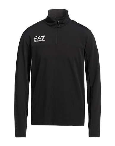 EA7 Felpa Nero 92% Poliestere, 8% Elastan