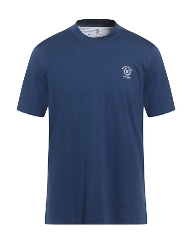 BRUNELLO CUCINELLI Basic T-shirt Blue 100% Cotton