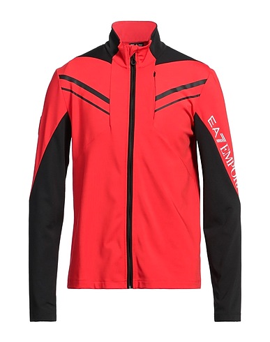 EA7 Sweatshirt Red 92% Polyester, 8% Elastane