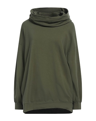 ALESSIA SANTI Felpa LOISIRS Verde militare 95% Cotone, 5% Elastan
