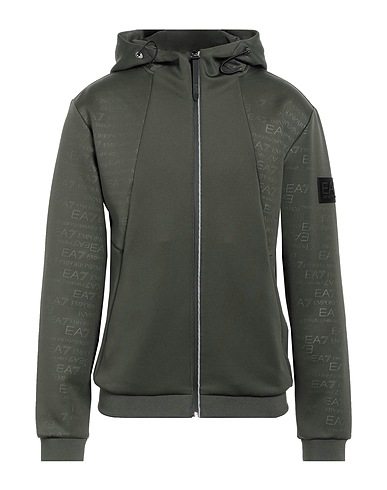 EA7 Hoodie Militärgrün 77% Polyester, 17% Viskose, 6% Elastan