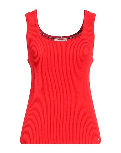TOMMY HILFIGER Vest Red 60% Modal, 40% Polyamide