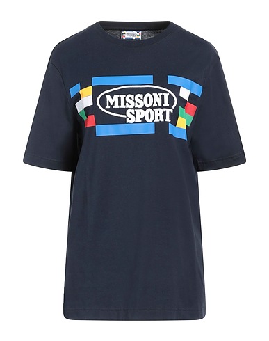 MISSONI T-shirt Midnight blue 100% Cotton