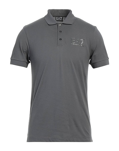 EA7 Poloshirt Grau 100% Baumwolle