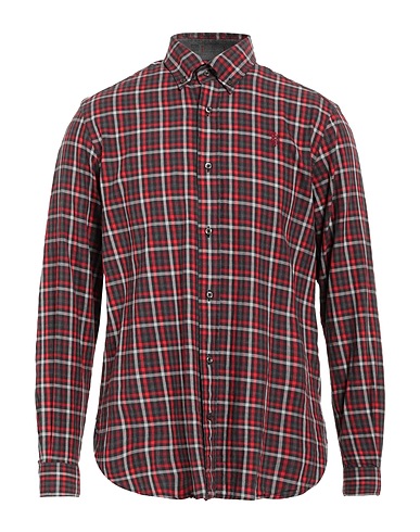 U.S.POLO ASSN. Checked shirt Red 100% Cotton